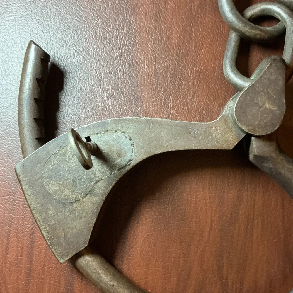 Vintage Iron Hand Forged Leg Shackles